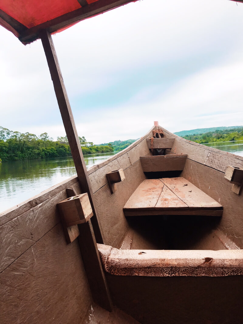 image of boat on Nile in Jinja