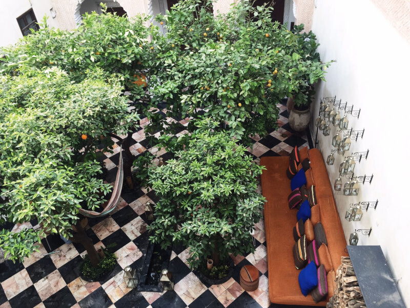 Image of courtyard of El Fenn