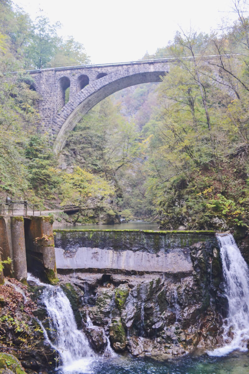 image of Vintgar gorge bridge