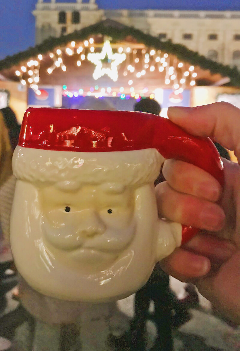 image of Gluhwein mug in Christmas Markets in Vienna