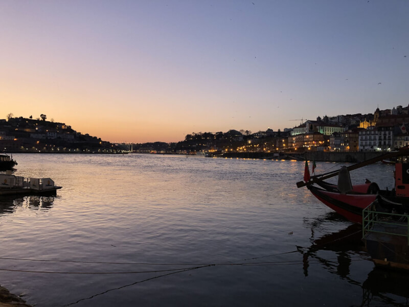 view of the Douro river from Vila Nova de Gaia