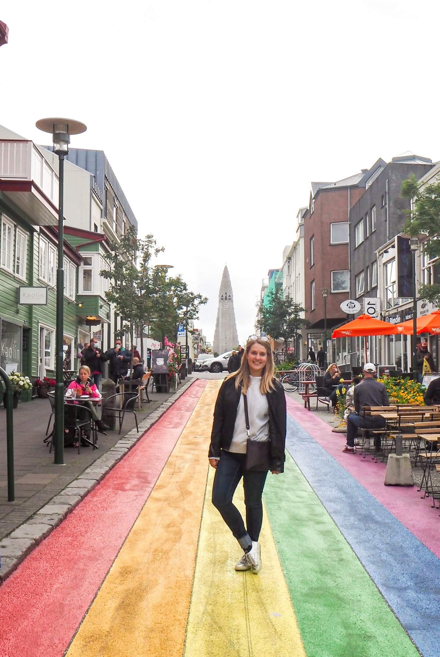 image of pride street, reykjavik