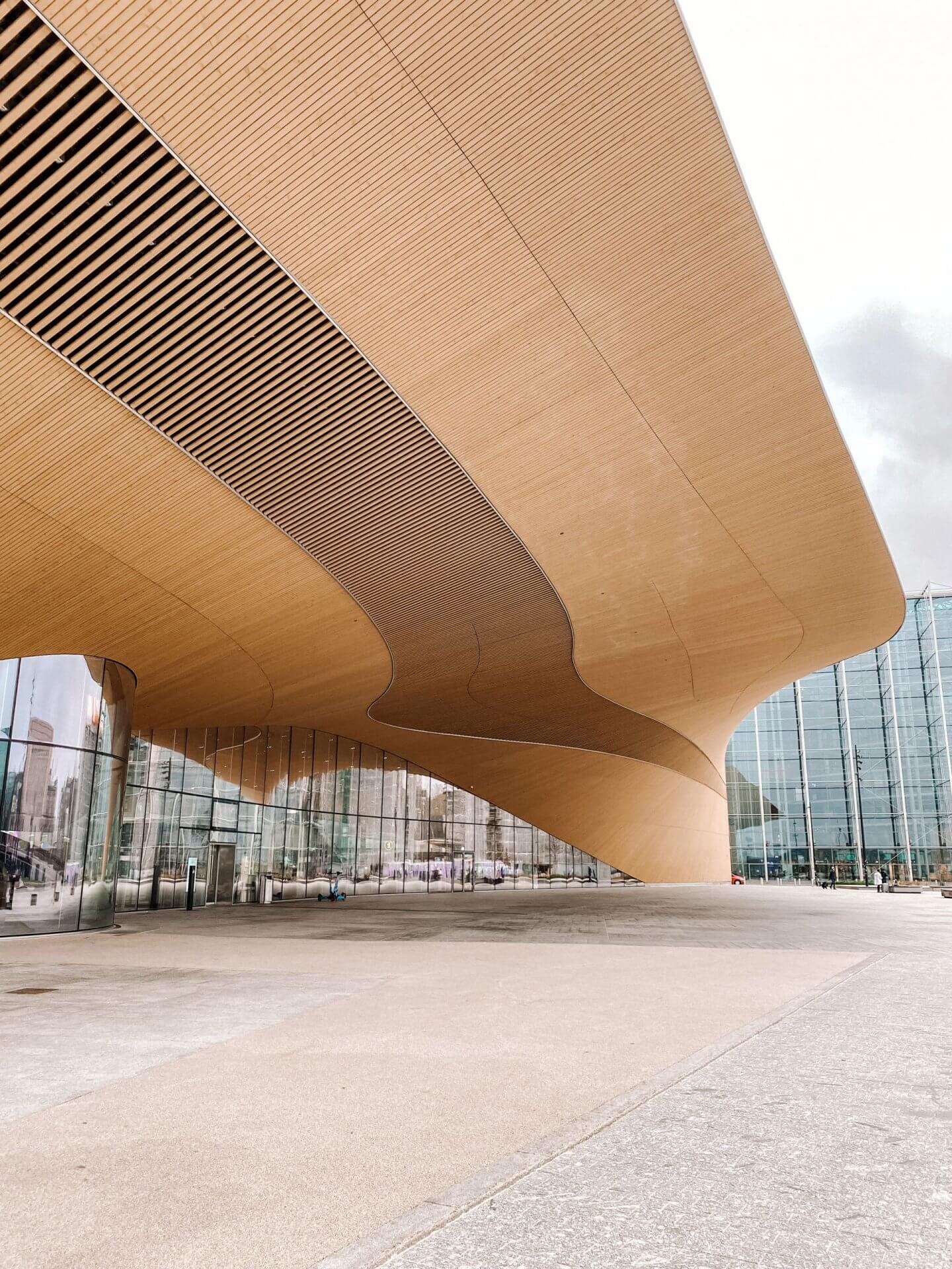The architecture of Oodi library, Helsinki - what to do in Helsinki for a day