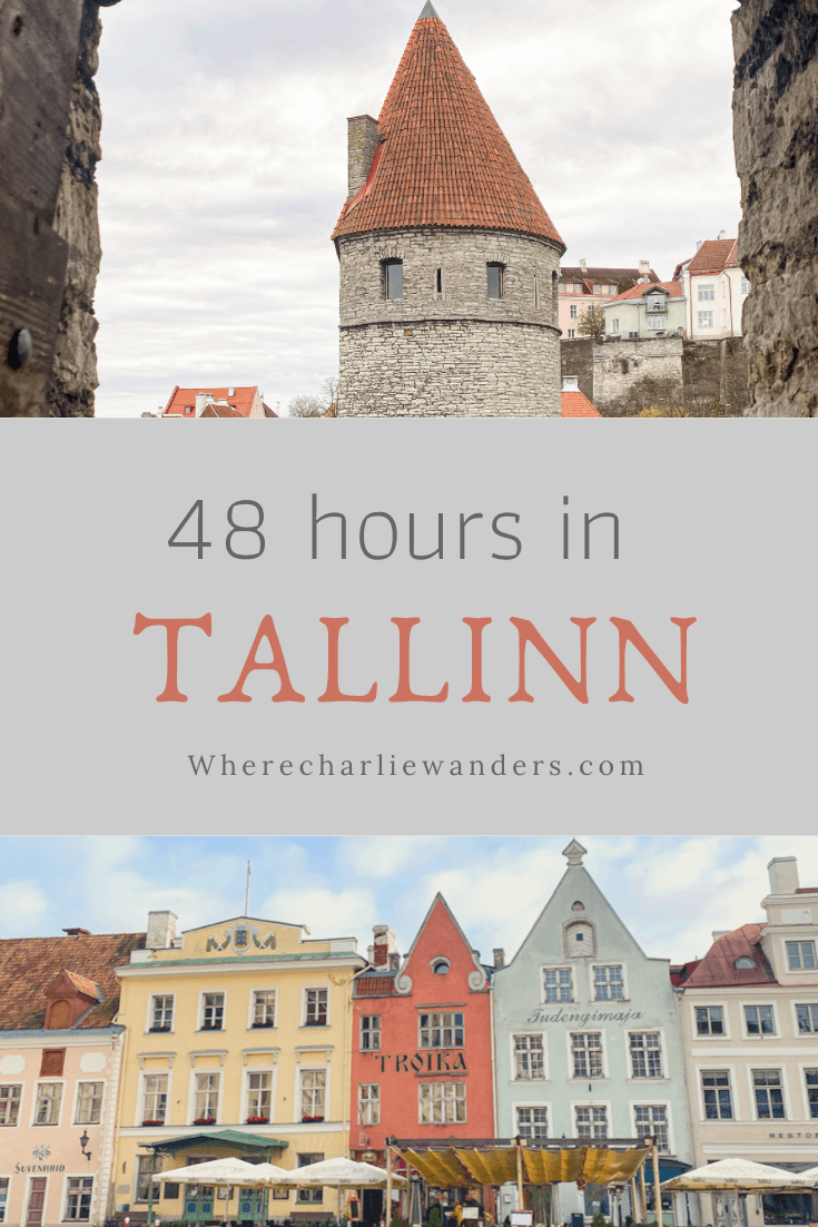image of how to spend 48 hours in Tallinn infographic