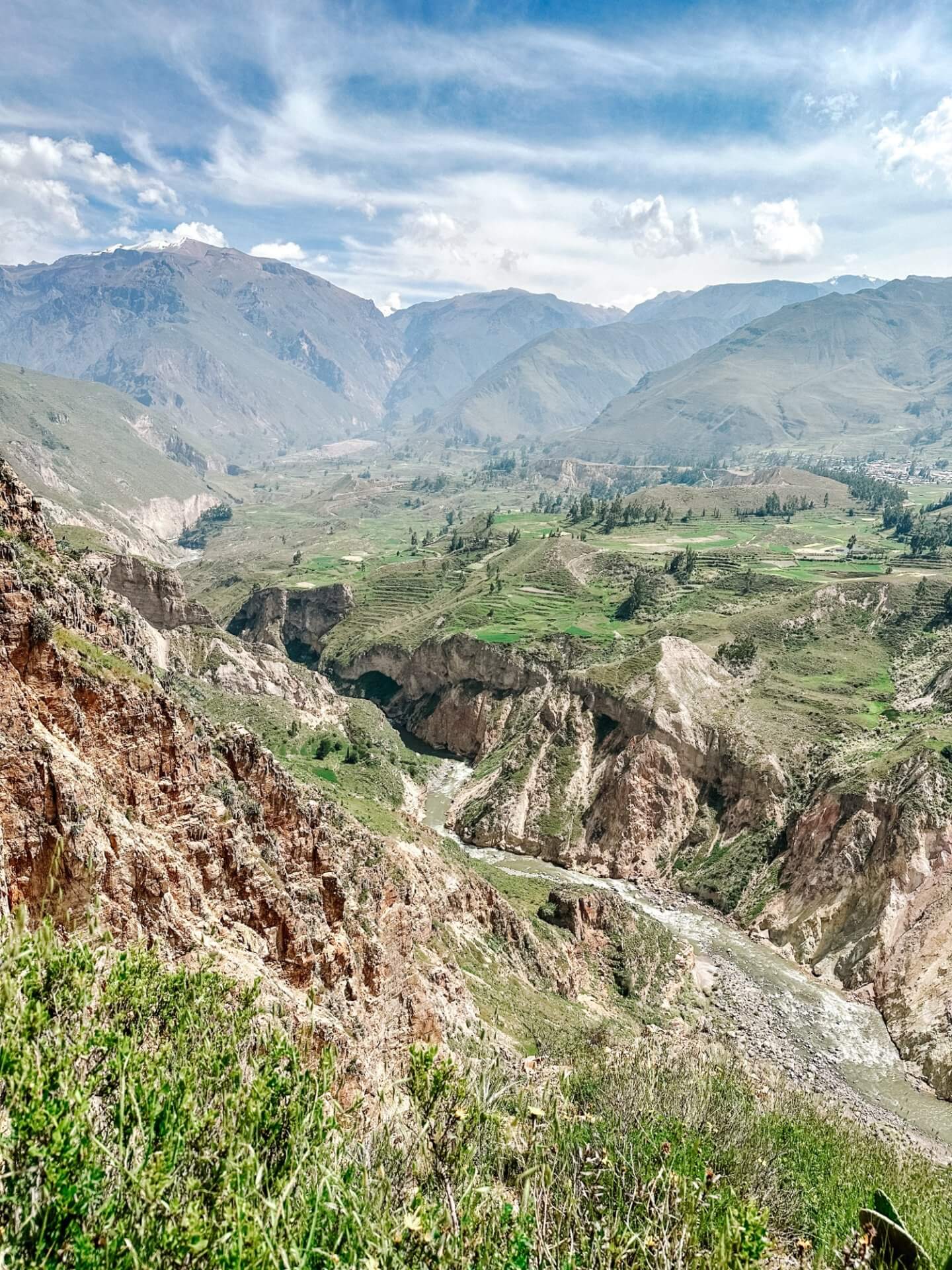 image of the pre-inca farming terraces in the Colca Canyon in Peru