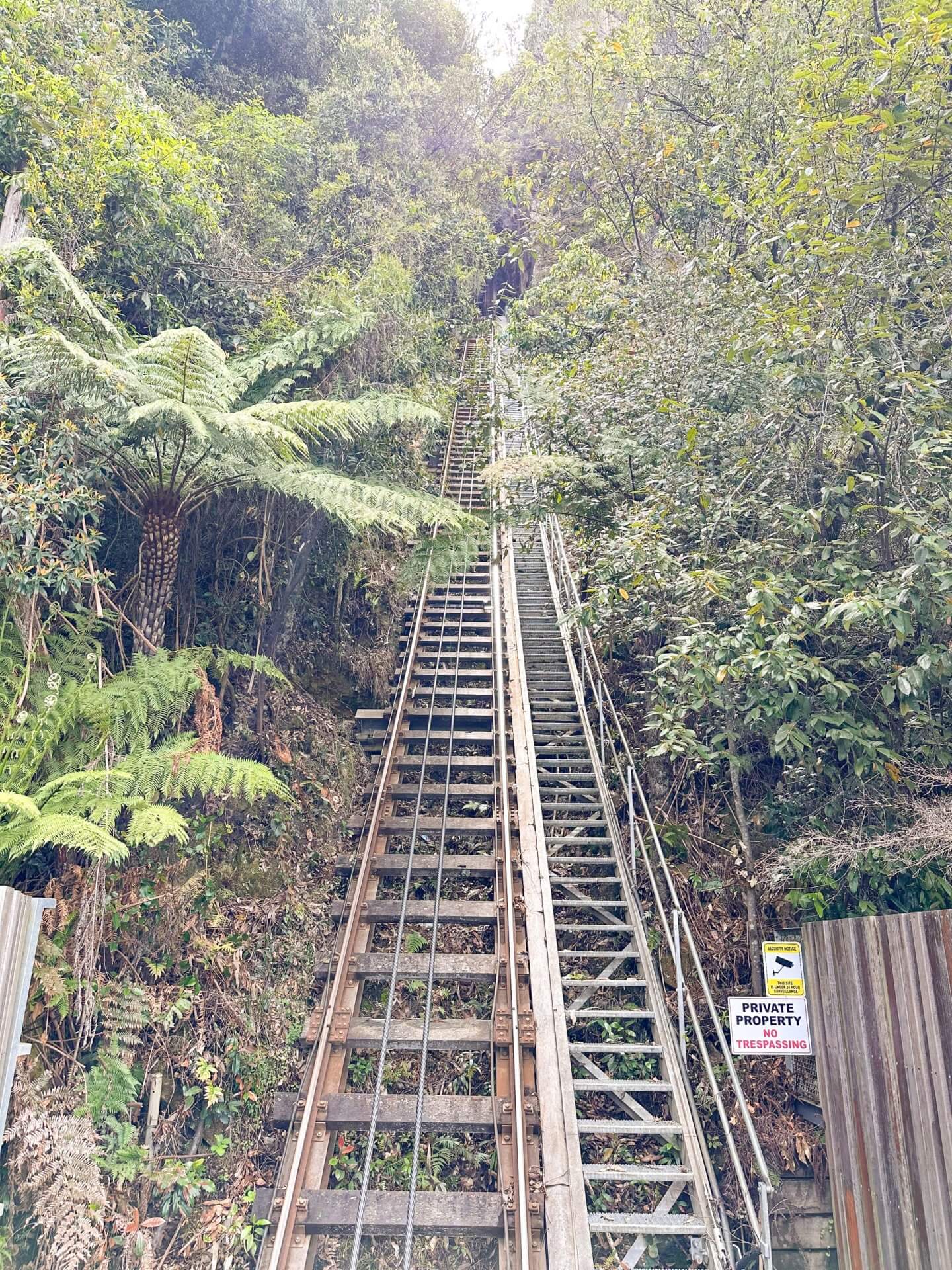 image of railway at Scenic World  on a Blue Mountains trip from Sydney