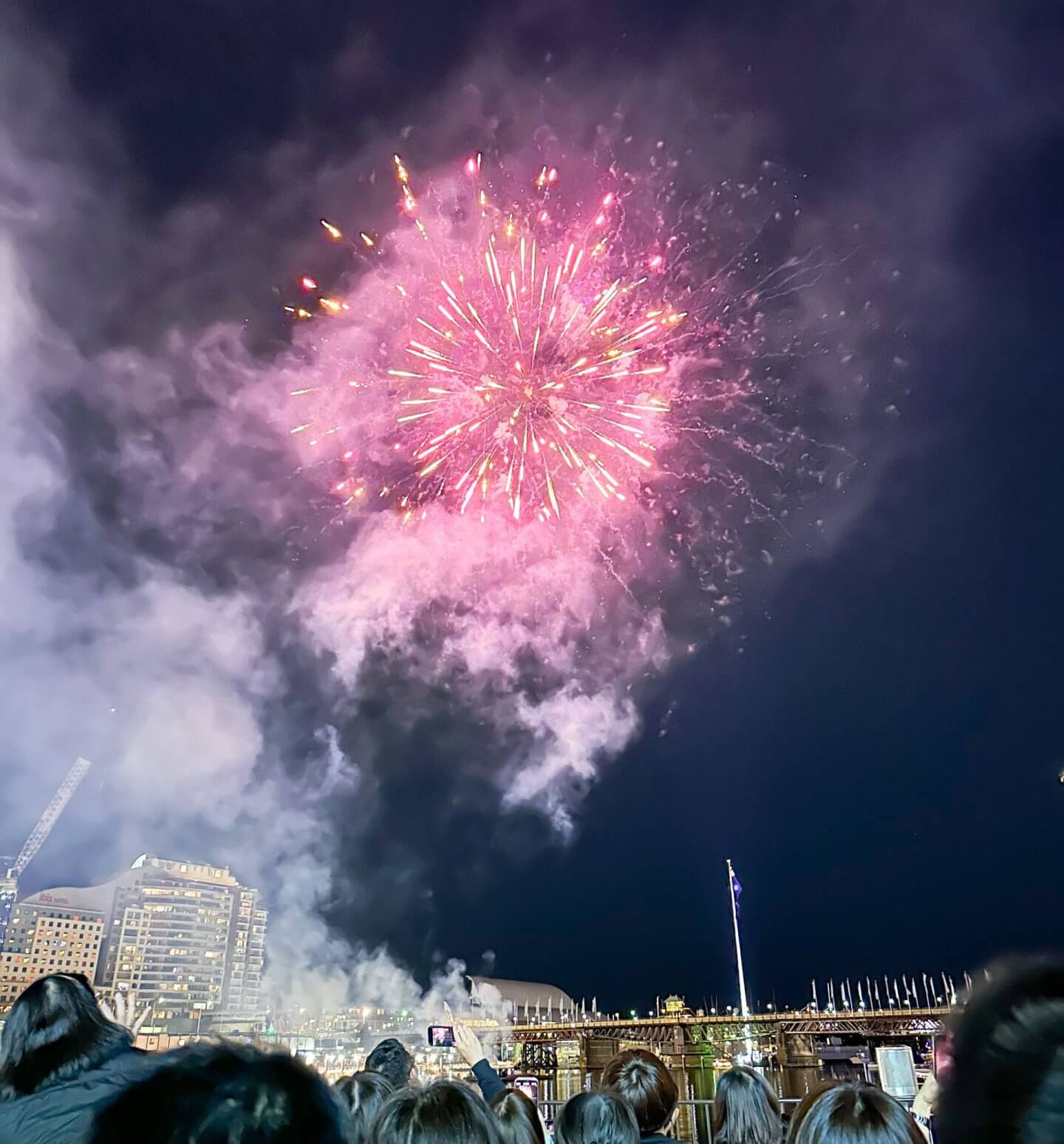 Image of the fireworks at Darling Harbour - free fun things in Sydney