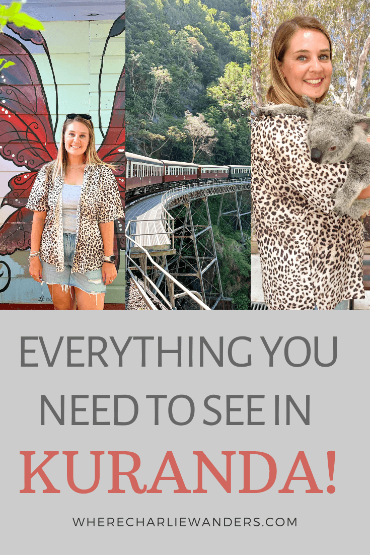 infographic of everything you need to see in Kuranda