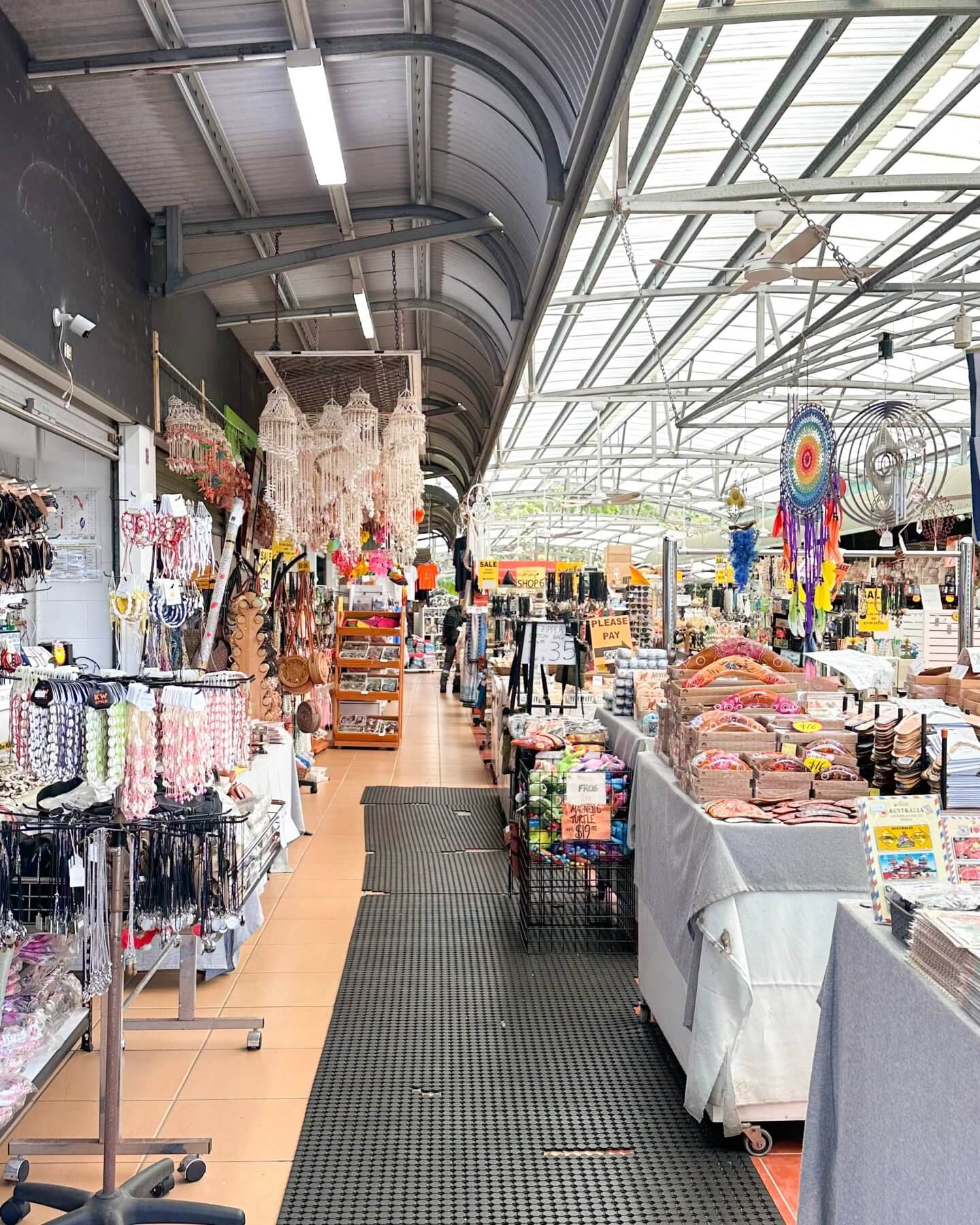 image of stalls in Heritage Market in Kuranda