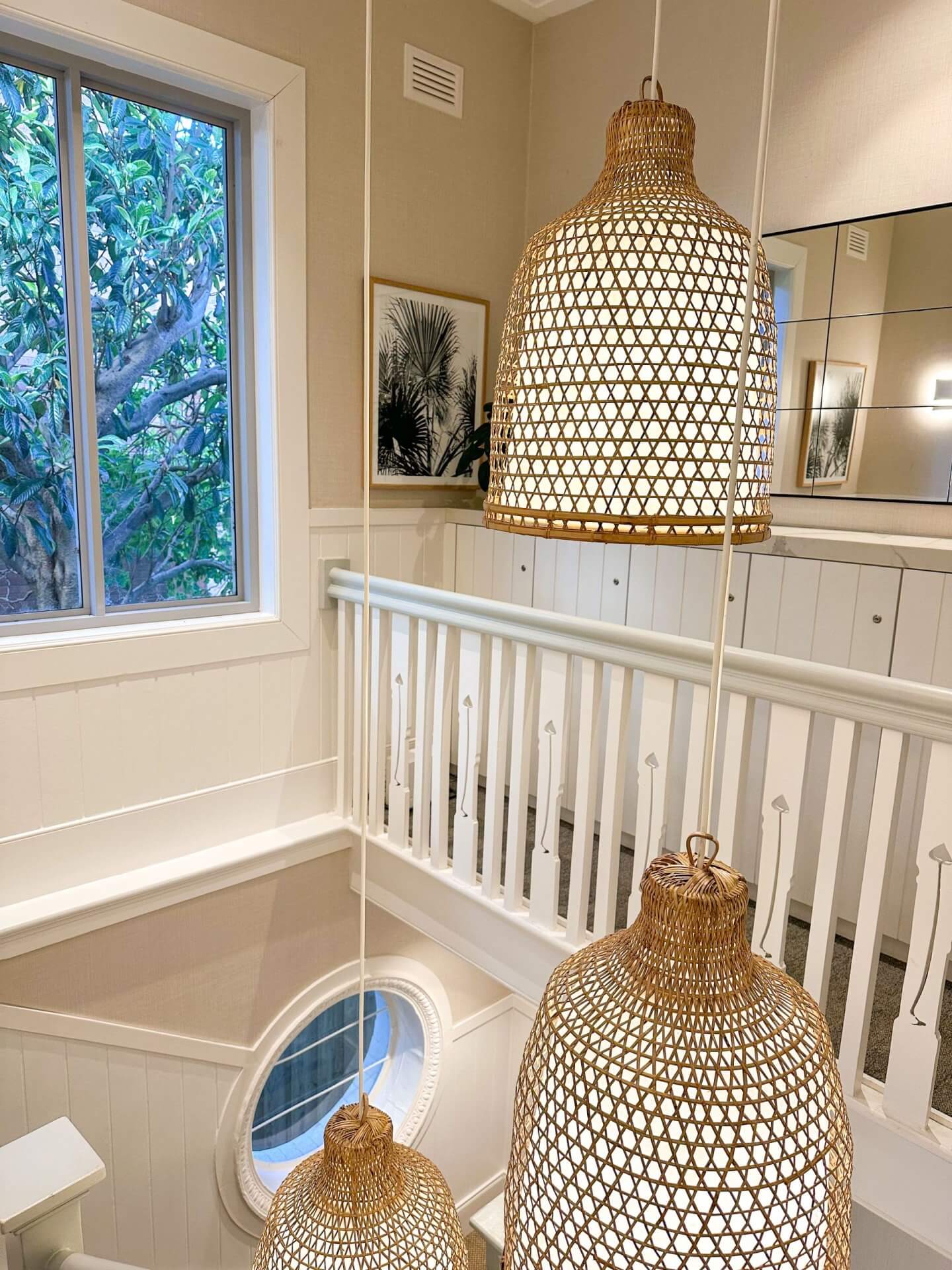 image of the staircase showing coastal vibes at the Bondi Baxley