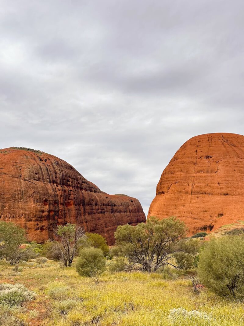 image of two of the domes that form Kata Tjuta